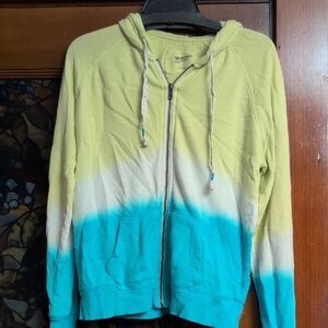 Arizona Jean Company Green and Blue Ombre Hoodie